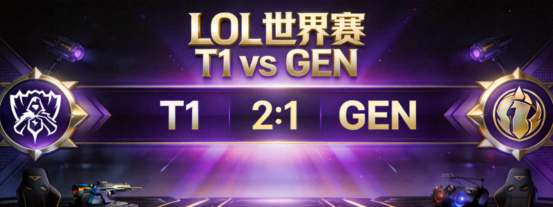 LOL世界赛 T1 vs GEN 电竞比分